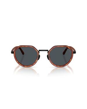 Armani 48Mm Round Sunglasses - Multicolor