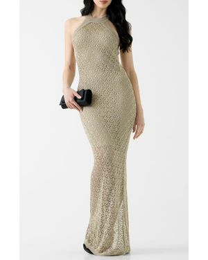 Guess Pointelle Stitch Gown - Natural