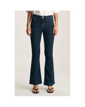 Mavi Sydney Mid Rise Flare Jeans - Blue