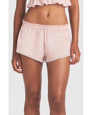 Skims Poplin Apparel Shorts - Pink