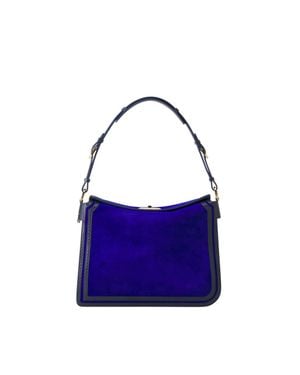 Lanvin Compagnon Medium Asymmetrical Bag - Purple