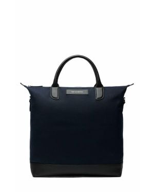 WANT Les Essentiels O'Hare Organic Cotton Canvas Tote - Blue