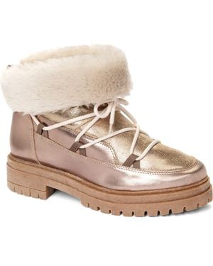 Penelope Chilvers Stornoway Genuine Shearling Lining Metallic Boot - Natural