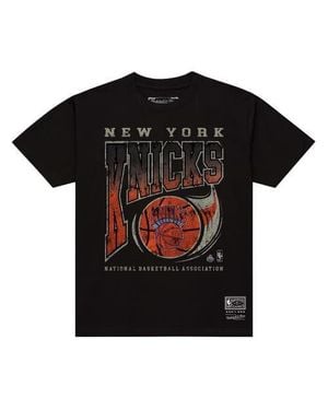 Mitchell & Ness New York Knicks Ball Out T-Shirt - Black