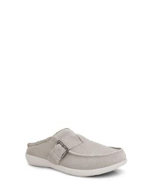 Revitalign Siesta Faux Fur Lined Clog - Gray