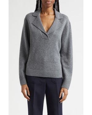 Reiss Flo Wool & Cashmere Blend Sweater - Gray