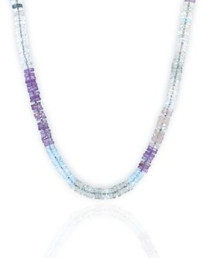 C. Grassi Faceted Gemstone Necklace - Blue