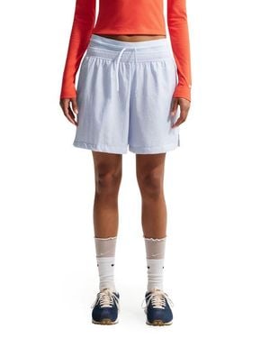 Nike Double Waistband Drawstring Shorts - Blue