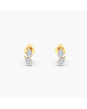 Everlee Petite Pear Duo Lab Diamond Studs - Metallic