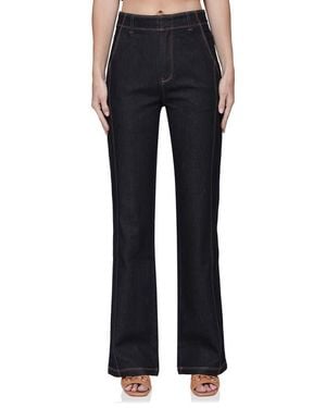 Avec Les Filles High Waist Wide Leg Jeans - Blue