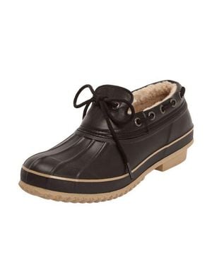 Comfortview The Storm Waterproof Rubber Slip-On - Brown