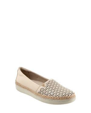 Trotters Accent Perf Espadrille Slip-On Sneaker - Natural