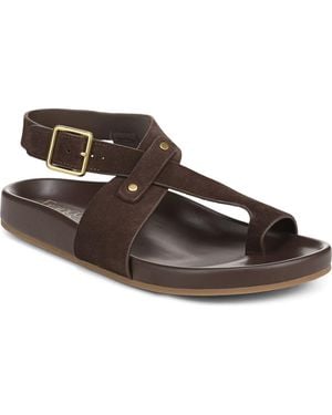 Franco Sarto Blair Ankle Strap Platform Sandal - Brown