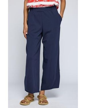 Luukaa Ilaria Curved Jersey Pants - Blue
