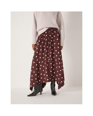 Hush Air Flow Hanky Hem Skirt - Red
