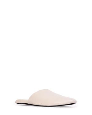 Black Suede Studio Puffy Knot Slide Sandal - Pink