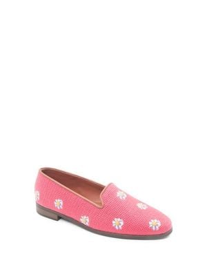 PAIGE Daisies Needlepoint Loafer - Pink