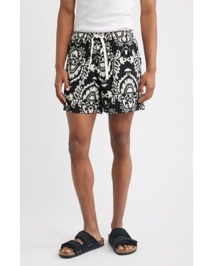 RIZORT Xander Print Shorts - Black