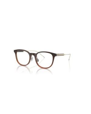 Brunello Cucinelli 51Mm Rectangle Optical Glasses - Brown