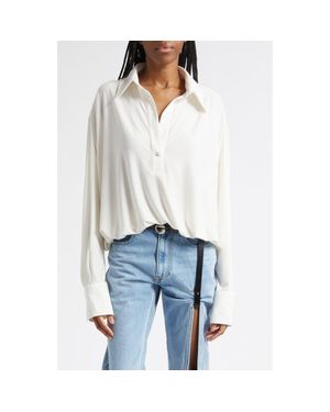 Coperni Oversize Draped Bodysuit - White