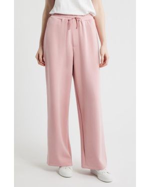 Bernardo Piped Drawstring Waist Knit Pants - Pink