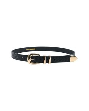 petit moments Atlas Faux Leather Belt - Black