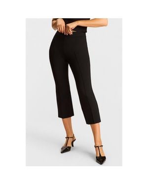 Commando Ceo Neoprene Pintuck Crop Pants - Black