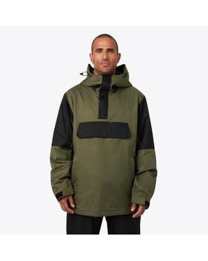 Mobile Warming Denali Anorak Heated Waterproof 1/4 Zip Snow Jacket - Green