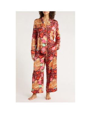 Karen Mabon Gingerbread Classic Pajamas - Red