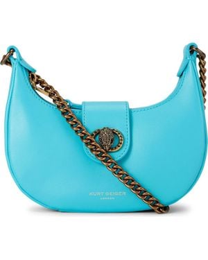 Kurt Geiger Small Leather Chelsea Hobo Crossbody Bag - Blue