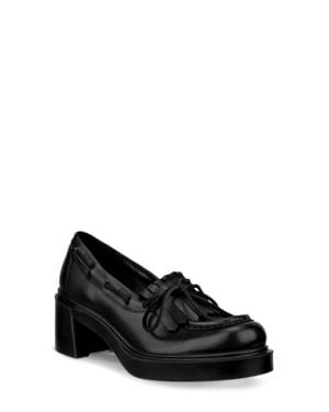 Ecco Metropole Seoul 45 Kiltie Moc Toe Loafer - Black