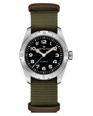 Hamilton Khaki Field Expedition Automatic Nato Strap Watch, 37Mm - Black
