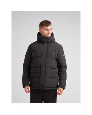 Jacket Ez Frontier Prime Hooded Puffer Coat - Gray