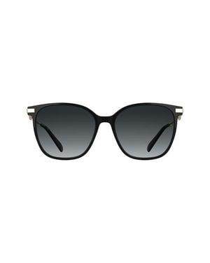 Longchamp Foulonn 55Mm Gradient Modified Rectangular Sunglasses - Black