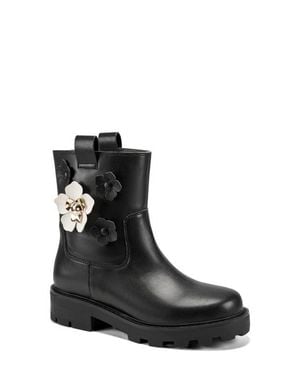 KARL LAGERFELD Medina Lug Sole Bootie - Black