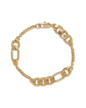 Lady Grey Jewelry Large Trace Bracelet - Metallic