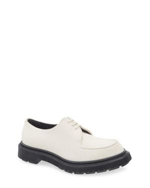 Adieu Apron Toe Derby - White