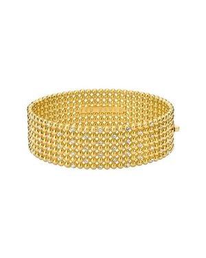 Ted Baker Bobbi Crystal Bobble Wide Hinge Bracelet - Yellow
