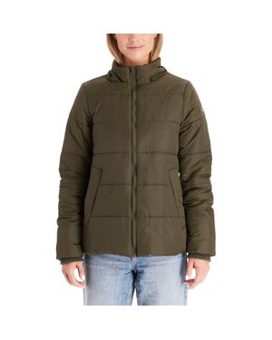 Modern Eternity Leia 3-In-1 Water Resistant Maternity/Nursing Puffer Jacket With Removable Hood - Brown