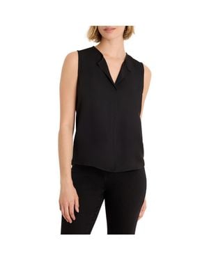 NIC+ZOE Mixed Media Layering Top - Black