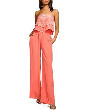 Ramy Brook Aspen Embroidered Bodice Jumpsuit