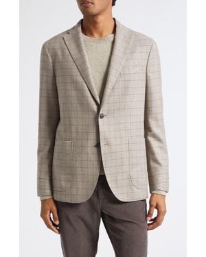 Boglioli Overcheck Wool Sport Coat - Gray