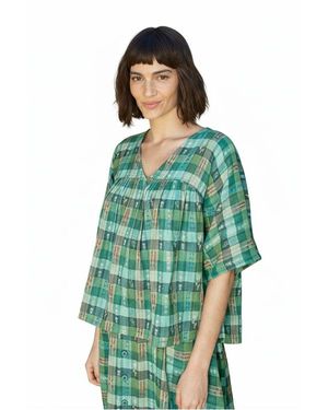 Ace & Jig Maura Reversible V-Neck Top - Green
