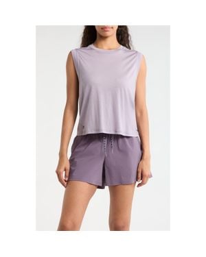 Smartwool Active Ultralite Crop Tank - Purple