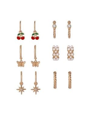Jessica Simpson Pearl Earrings Set - White