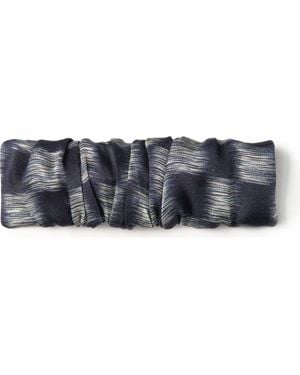 OLAH Lunelle Silk Hair Barrette Clip - Blue