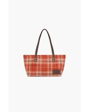 Oddli Mini Plaid Bag - Red