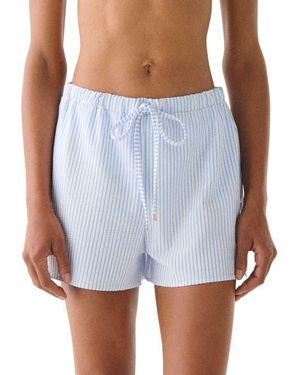 Kate Spade Tidal Stripe Cover Up Short Swim - Blue