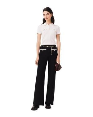 Maje Lurex Tweed Pants - Black