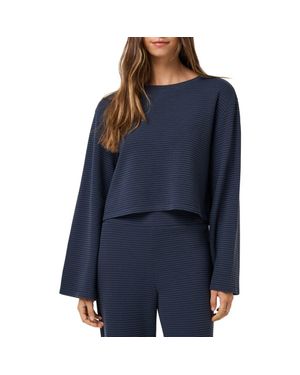 Travis Mathew Coastal Rib Boat Neck Top - Blue
